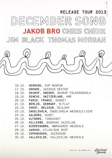 Release Tour 2013 December Song ‹ Jakob Bro