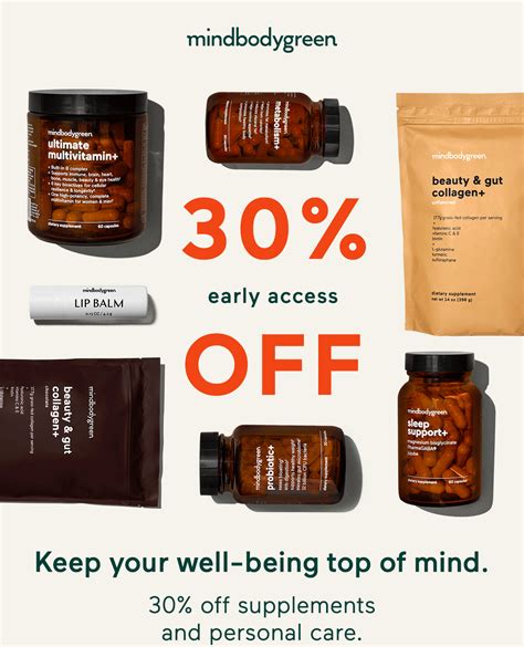 Mindbodygreen Cyber Monday Deal 30 Off Supplements And Personal Care