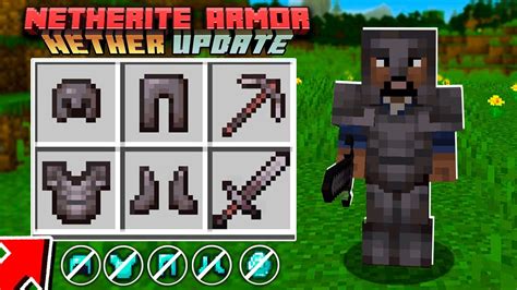New Netherite Armor Vs Diamond Armor Minecraft 116 Nether Update Youtube