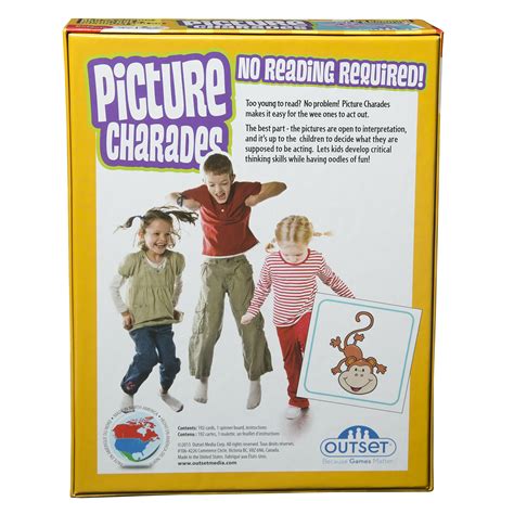 Outset Media Picture Charades For Kids No Reading Required An
