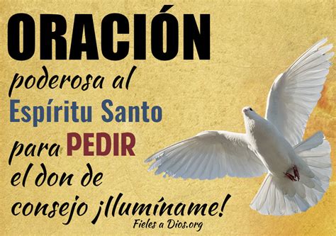 Oración Poderosa al Espíritu Santo para Pedir el Don de Consejo
