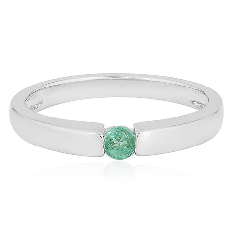 Zilveren Ring Met Een Columbiaanse Smaragd 6211JD Juwelo Sieraden