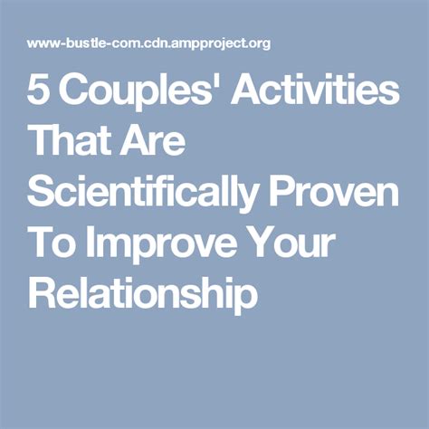 5 Couples Activities That Are Scientifically Proven To Improve Your Relationship With Images