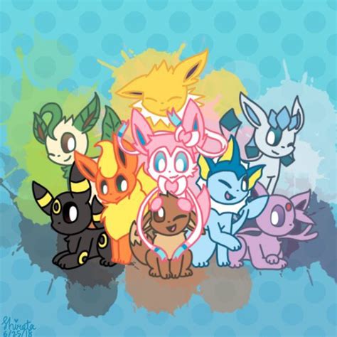 Eeveelutions Pok Mon Art Amino