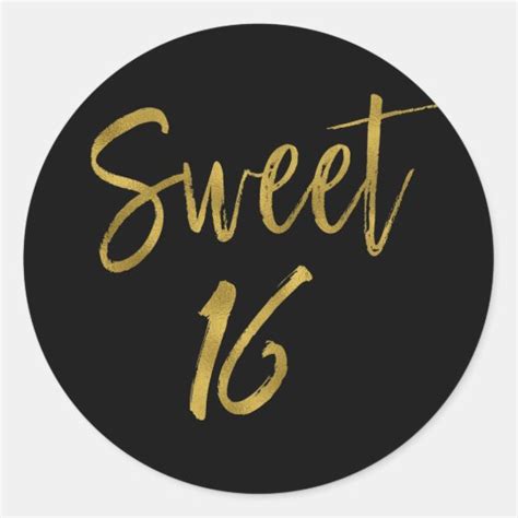 Sweet 16 Sweet Sixteen Classic Round Sticker