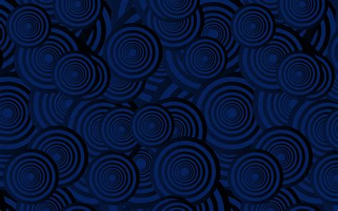 Download Wallpapers Dark Blue Texture With Circles Blue Circles