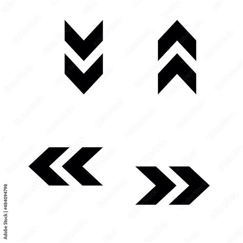 Logo Design Element Direction Arrow Icons Button Lightning Cursor