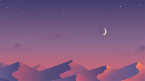 Desert Nights Moon 5k Minimalism Hd Artist 4k Wallpapers