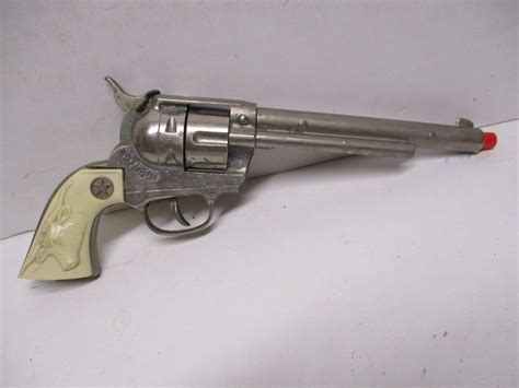 Hubley Cowboy Cap Pistol Gun 11 12 Inches Long Works Antique Price