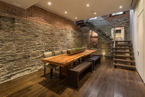 Exquisite Dining Rooms With Stone Walls Interior Vogue