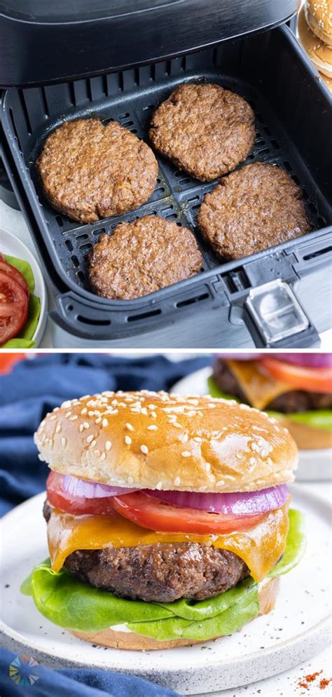 Air Fryer Hamburgers Recipe Evolving Table