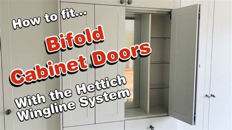 How To Fit Bifold Cabinet Doors With The Hettich Wingline System Youtube