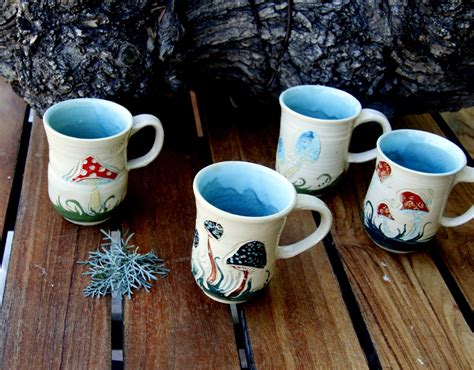 Unique Coffee Mugs Ceramic Mugs Mushroom Coffee Mug Set