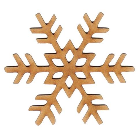 Snowflake Wood Shape Style 5 For Altered Art And Craft Projects