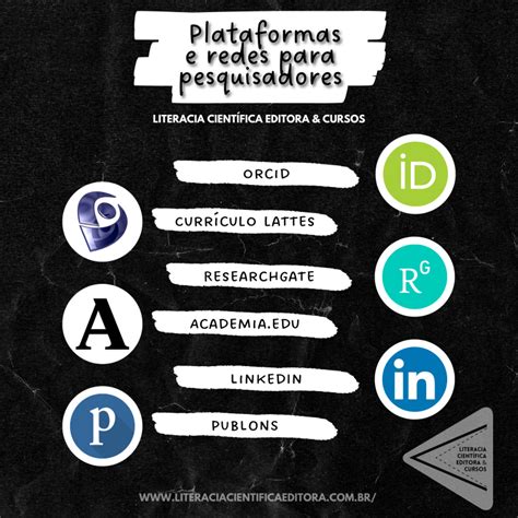 Plataformas E Redes Para Pesquisadores Literacia Científica Editora