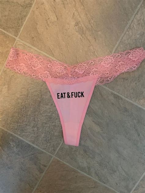 Kinky Panties Eat And Fck Slutty Sexy Lace Thongs Bdsm Kinky Etsy