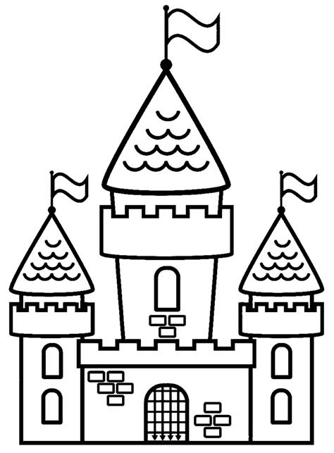 Você pode imprimir apenas um desenho de cada molde. Desenhos de Castelo para imprimir e colorir - Dicas Práticas