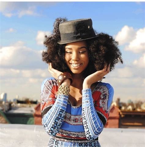 Tie the hair up in small sections around the face. how to wear a fedora with curly hair | Natural hair styles ...