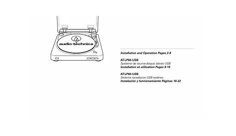 audio technica lp120 user manual