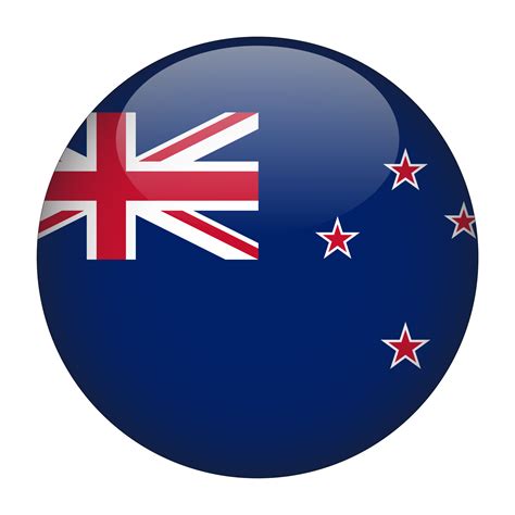 nieuw Zeeland 3d afgeronde vlag met transparant achtergrond 15272189 PNG