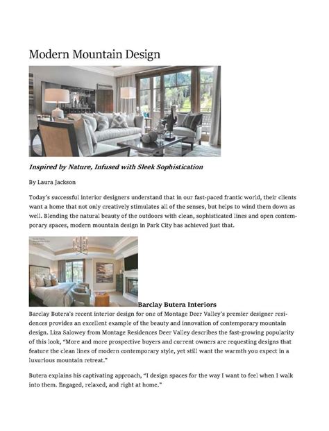 Mountain Modern Design Buzz Galleries Michael Upwall Design