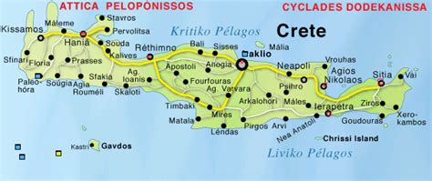 Kreta Mapa Wyspy