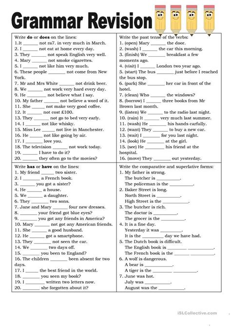 Grammar revision