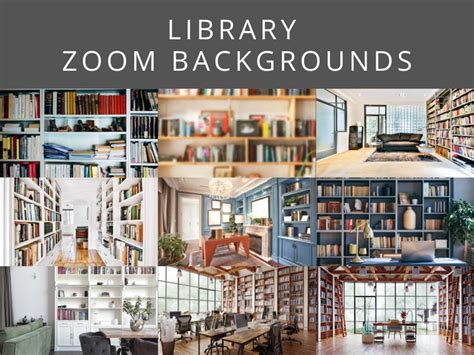 Library Zoom Backgrounds Virtual Meeting Backgrounds 9 Etsy Uk