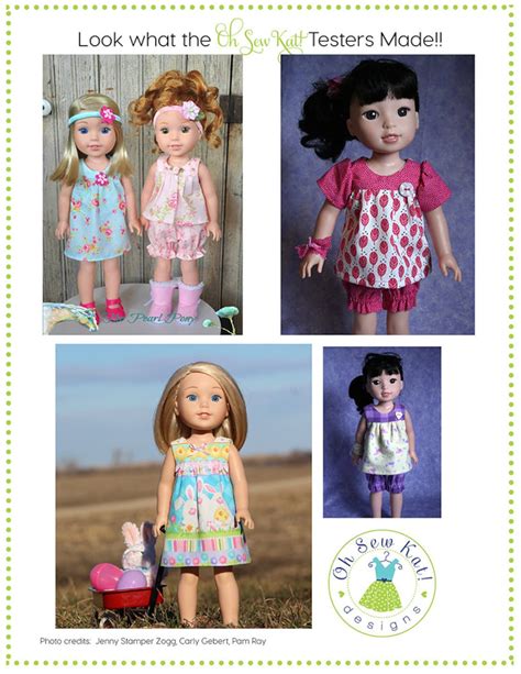 Wellie Wishers 145 Inch Doll Clothes Sewing Pattern Bloomer Etsy