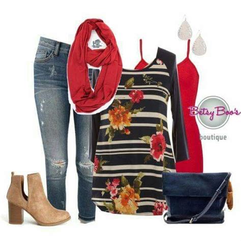 Casual Accessories Fashion Accessories Floral Stripe Striped Style Me Cool Style Red