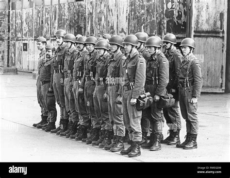 Soldiers Of The Pioneer Battalion 310 Have Lined Up In The Rhine