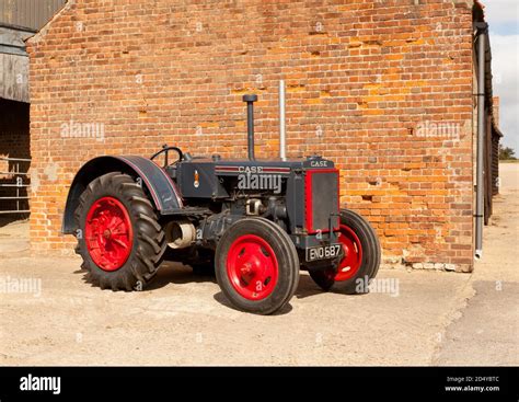 A Vintage Case C 1937 Tractor Stock Photo Alamy