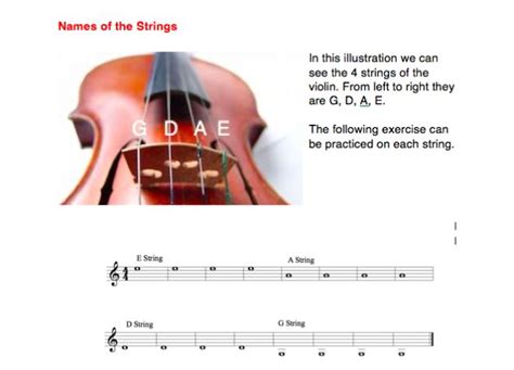 Names Of The Strings And Where To Find Them On The Staff Violin Violin Lessons Violin Teaching