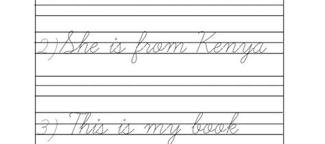 Practice cursive letters from a to z with our cursive. 12 Best Images of Tracing Sentences Worksheets - Reading ...