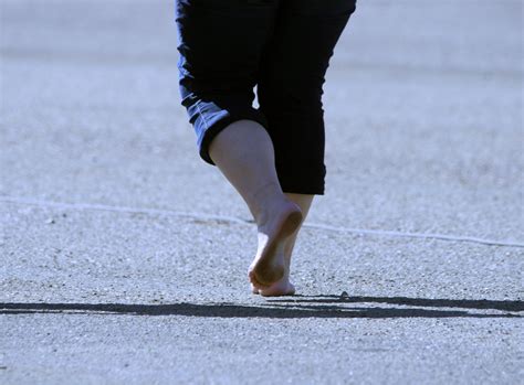 Barefoot On The Tarmac Free Stock Photo Public Domain Pictures