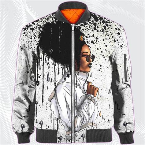 African American Hoodies Pretty Black American Girl Headwrap Melting Style All Over Print Womens