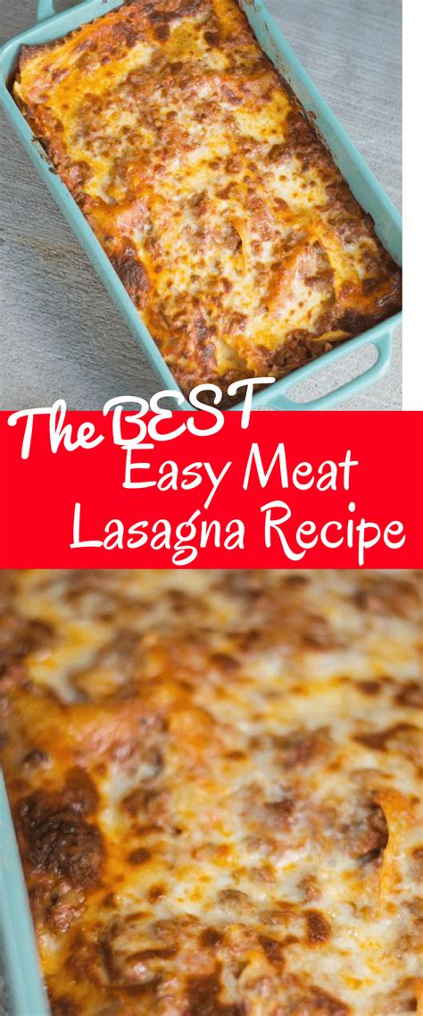 Easy Lasagna Recipe Without Ricotta Cheese