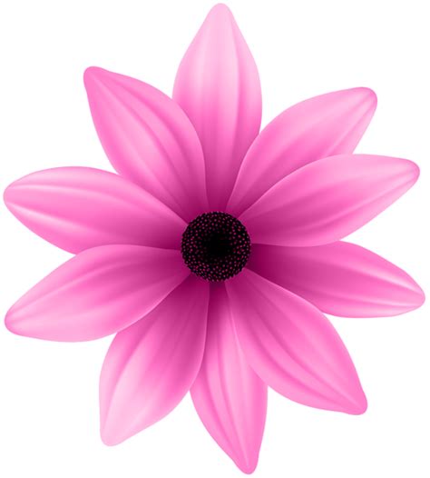 Flower Pink PNG Clip Art Image | Flower clipart, Flower painting, Flower frame