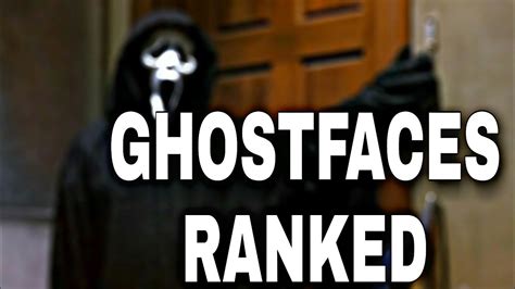 Every Ghostface Ranked Worst To Best Scream 1 4 Youtube
