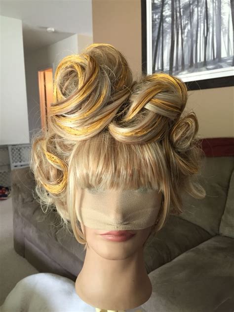 Effie Trinket Wig That I Made From A Long Curly Haired Blond Wig All