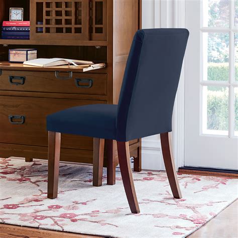 Lifestyle solutions lexington chair in navy blue. Parsons Navy Blue Side Chair | Gump's
