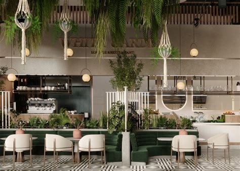 White Garden Lounge Restaurant Interior Design Cafe Interior Design