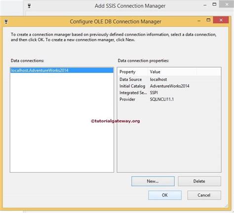 Ole Db Connection Manager In Ssis