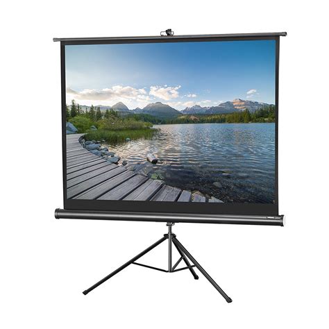 120 tripod projector screen 4 3 w 96 x 72 inches viewing area