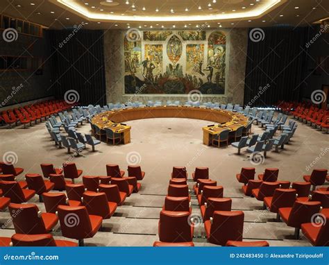 Image Of The United Nations Security Council Chamber Editorial Image