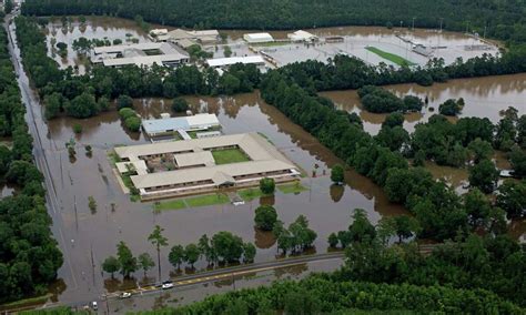 Aerial Photos Show Historic Flooding Across Louisiana