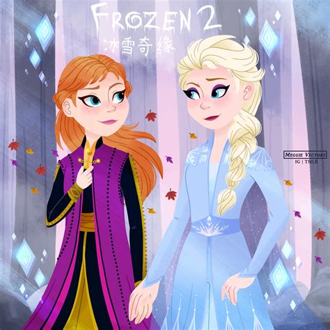 Anna And Elsa Disneys Frozen 2 Fan Art 42868950 Fanpop