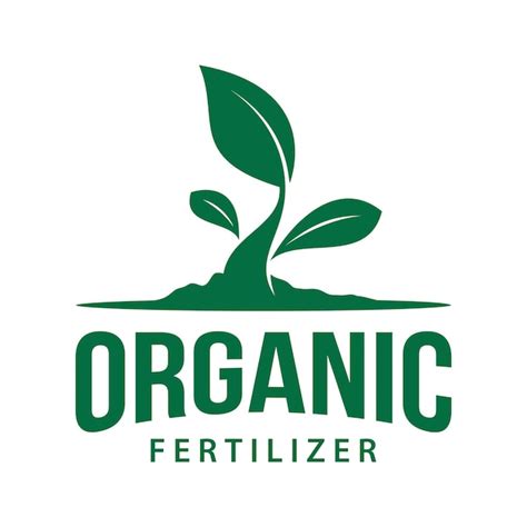 Premium Vector Organic Fertilizer Logo Design Silhouette Of Growing