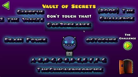 Geometry Dash World Vault Of Secrets Codes
