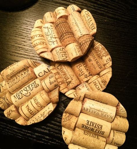 Protect Your Tables With These Stylish Diy Wine Cork Coasters Diy Cork